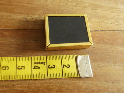 Rahmen (rechteckig, Miniaturguckkasten). Kunststoff.